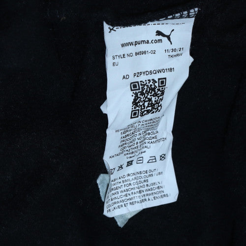 Puma Men’s Black Crew Neck Pullover Sweatshirt Size S