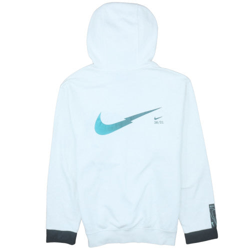 Nike Men’s White Pullover Hoodie S Regular Fit Fleece Sportswear