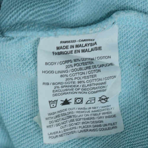 Additional view of Nike girls’ blue pullover hoodie large cotton blend sweatshirt