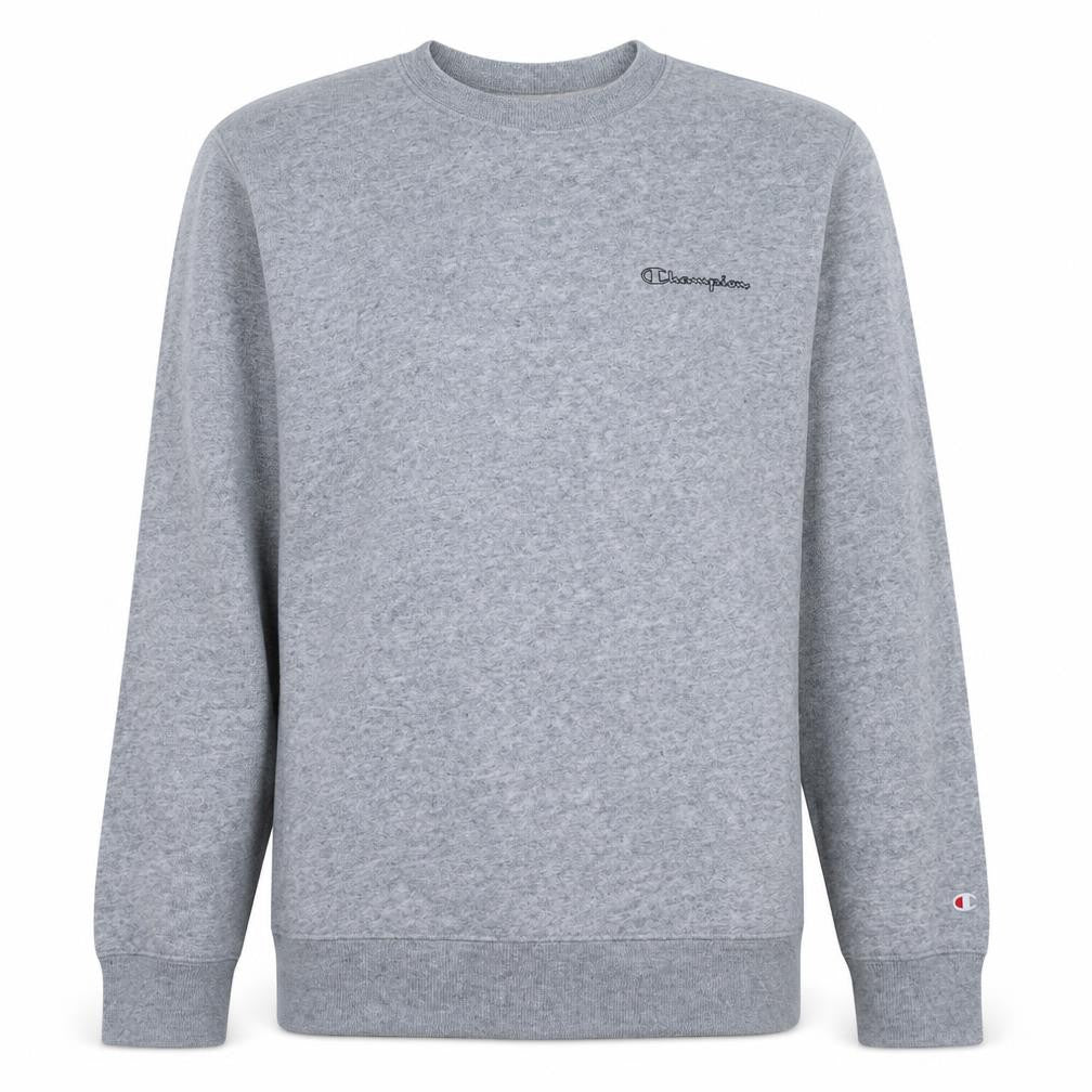 Champion Men's Grey Pullover Sweatshirt Medium Crew Neck Logo