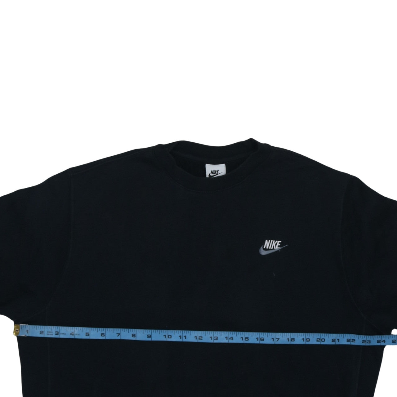 Nike Men's Black Medium Pullover Sweatshirt Crew Neck Logo Jumper