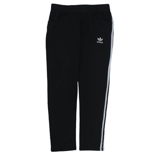 Adidas Women Black XL Jogger Sweatpants with Stripes