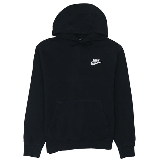 Nike Men's Black Pullover Hoodie Size M Logo Fleece Sweatshirt