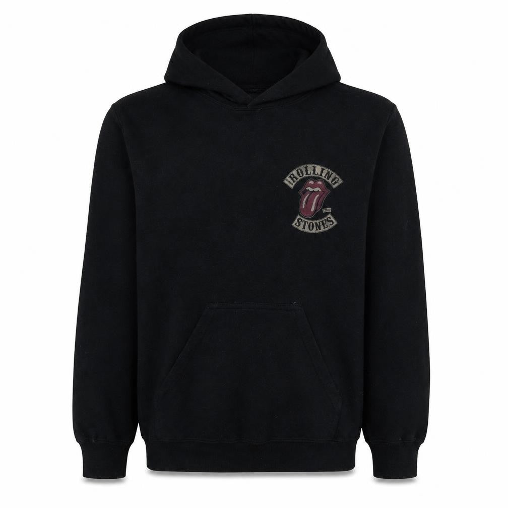Gildan Men's Black Rolling Stones Pullover Hoodie Size S
