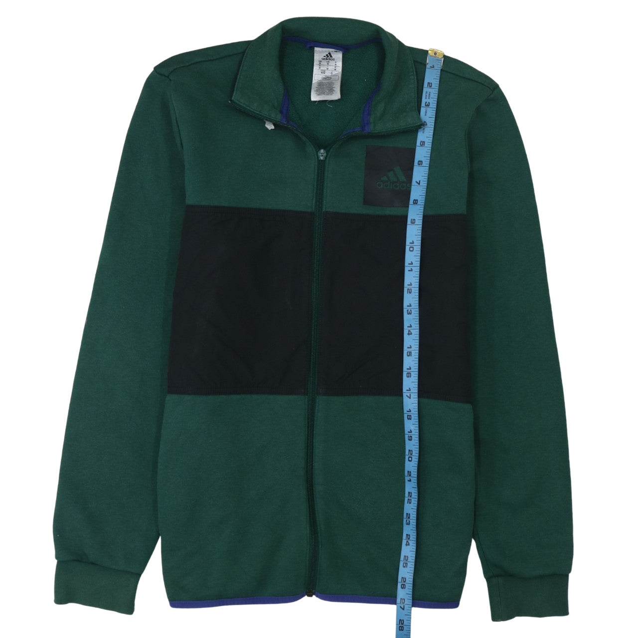 Adidas Men's Green & Black Track Jacket Size M Full Zip Athletic