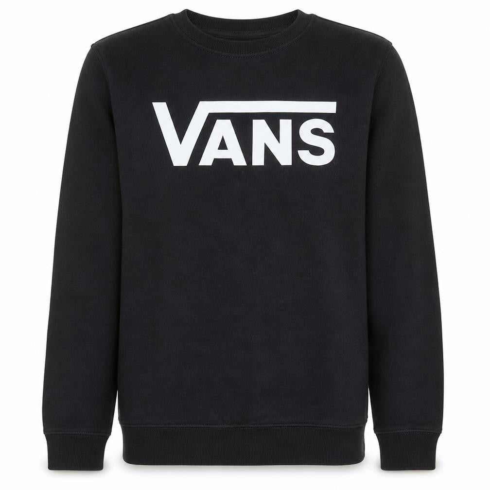 Vans Men's Black Logo Crew Neck Sweatshirt Size M