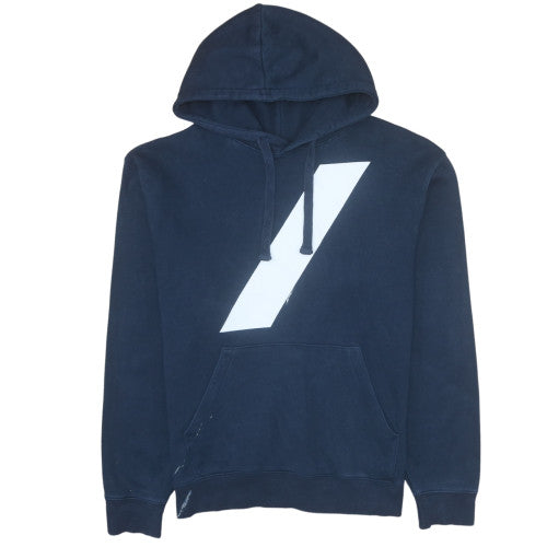 Russell Europe Men's Blue Pullover Hoodie L Sports Fleece