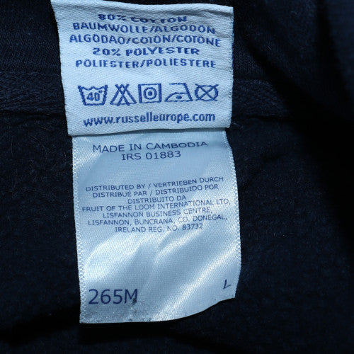 Russell Europe Men's Blue Pullover Hoodie L Sports Fleece