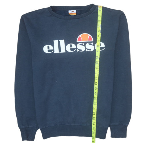 Ellesse Women's Navy Blue Crew Neck Pullover Sweatshirt UK 10