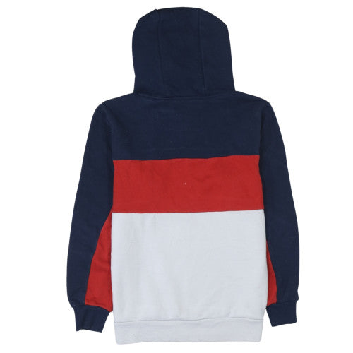 FILA Boys Multicoloured Pullover Hoodie 13-15 Years Colourblock Logo Sweatshirt