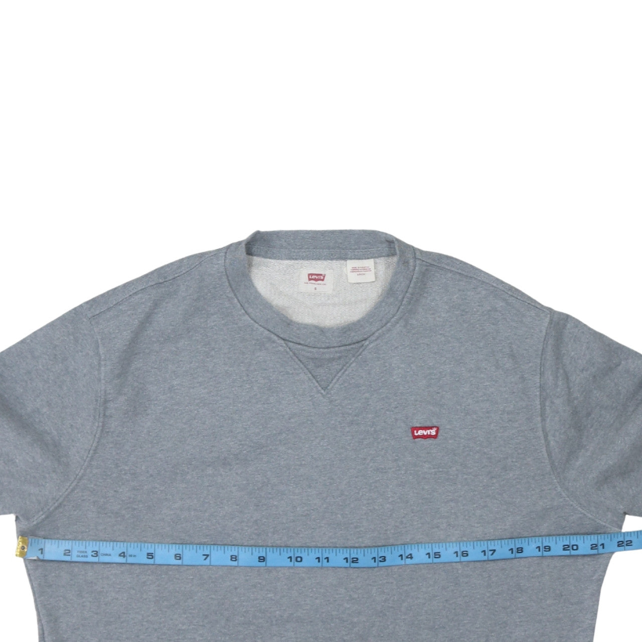 Levi's Men's Grey Crew Neck Pullover Sweatshirt Size S