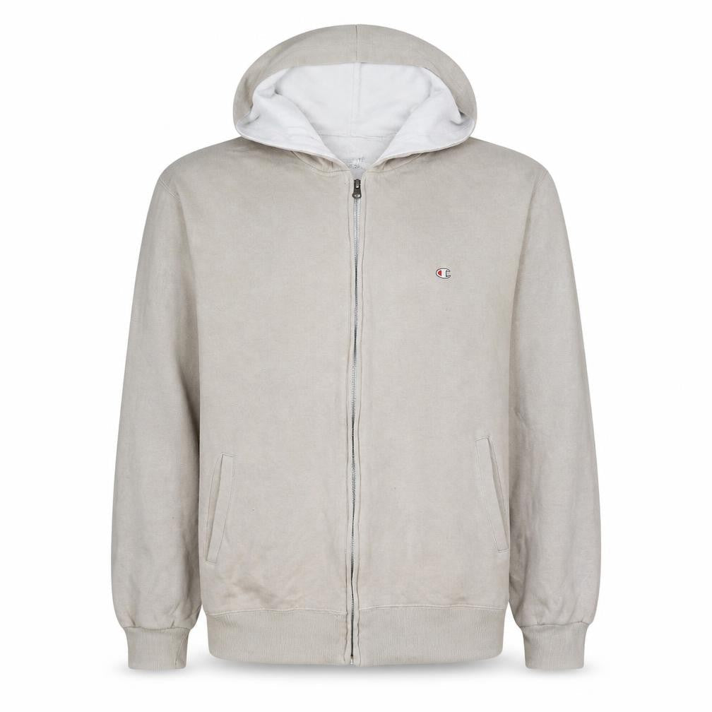 Champion Men's Beige Full Zip Hoodie Size M Regular Fit