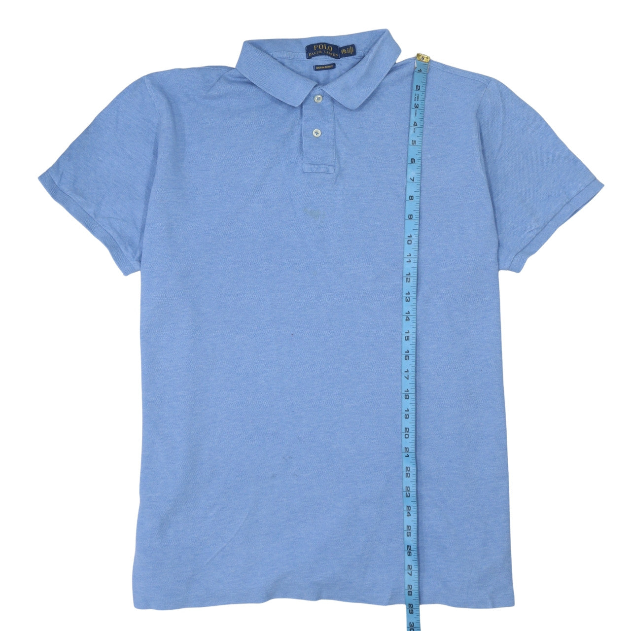 Ralph Lauren Men's Blue Slim Fit Cotton Polo Shirt 2XL