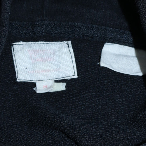 Levi's Teens Black Pullover Hoodie M Regular Fit Logo Fleece