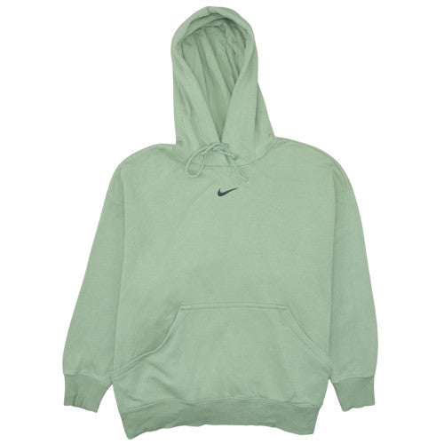 Nike Womens Green XL Pullover Hoodie Fleece Cotton Blend