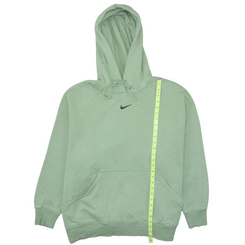 Nike Womens Green XL Pullover Hoodie Fleece Cotton Blend