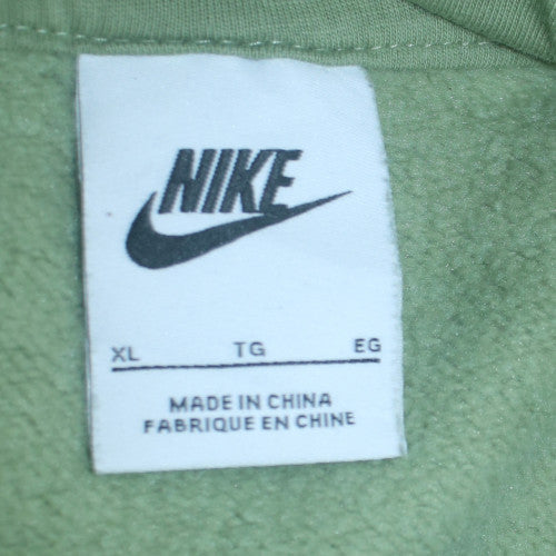 Nike Womens Green XL Pullover Hoodie Fleece Cotton Blend