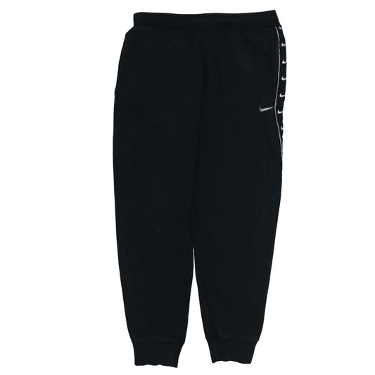 Nike Men's Black Jogger Sweatpants S Regular Fit Fleece Logo