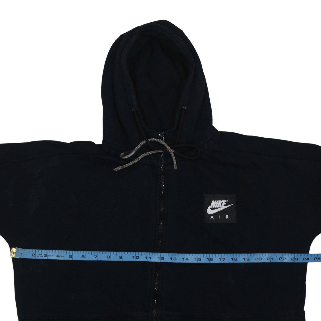 Nike Air Mens Black XL Full Zip Hoodie Fleece Sweatshirt