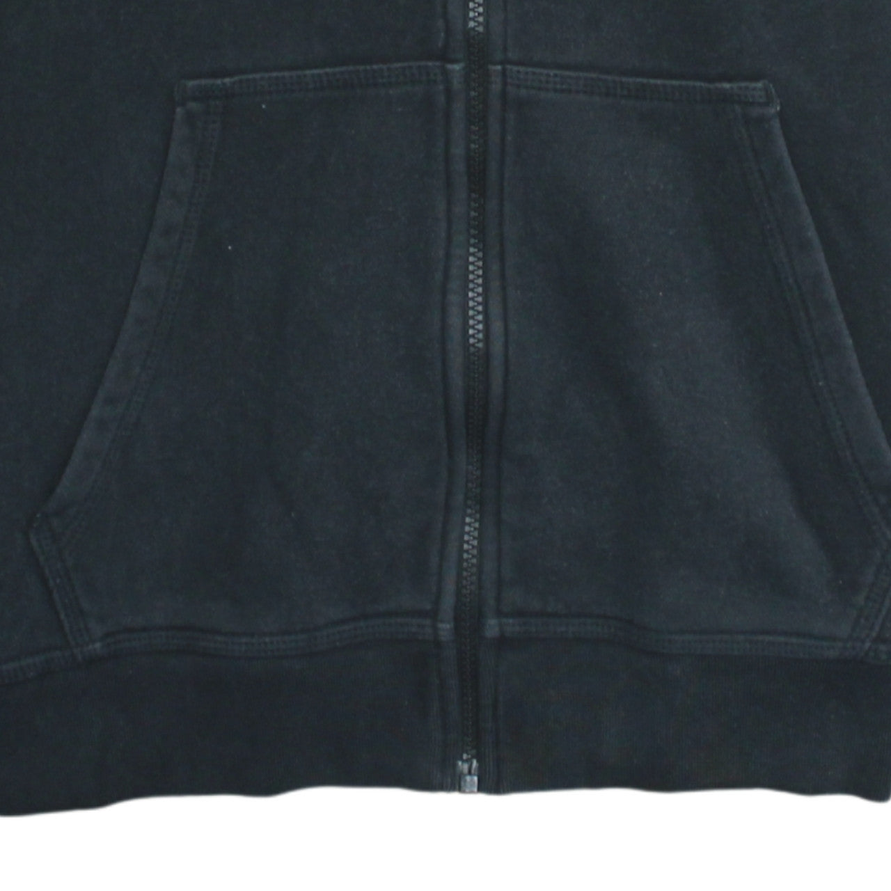 Nike Men's Black Full Zip Hoodie L Fleece Sweatshirt