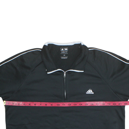 Adidas Men’s Black 1/4 Zip Climalite Golf Sweatshirt Size L