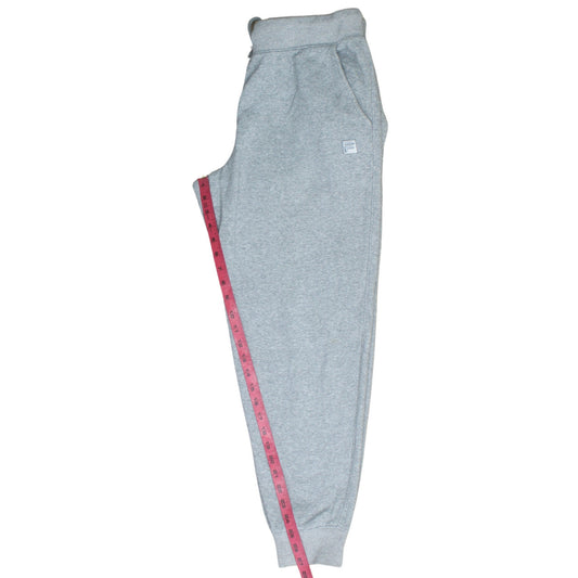 FILA Men's Grey Jogger Sweatpants L Regular Fleece Tapered