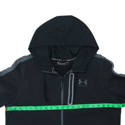 Under Armour Mens Black Full Zip Hoodie Size L Sportswear Fleece