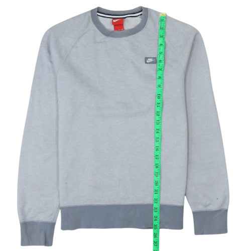 Nike Men's Grey Pullover Crew Neck Sweatshirt Size S