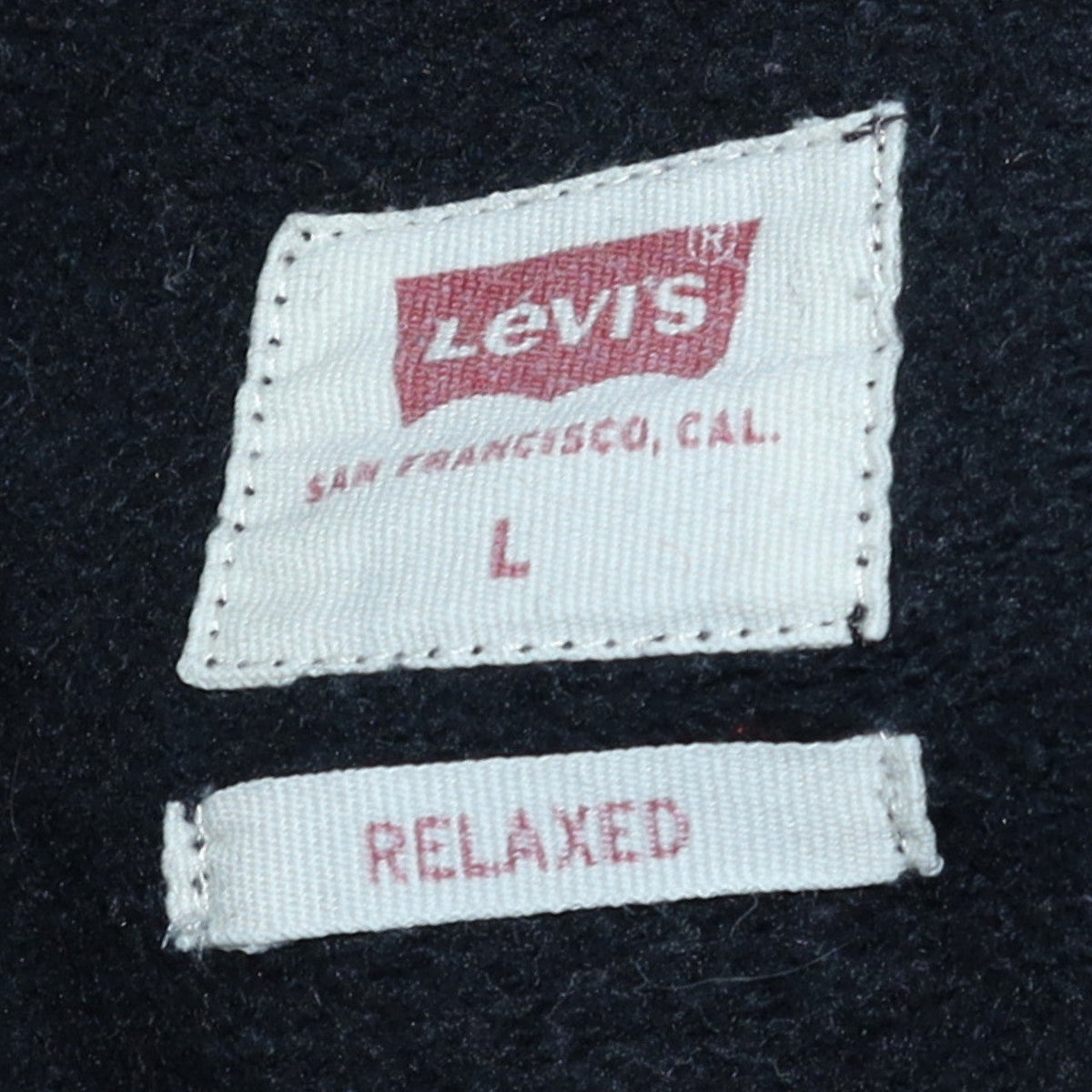 Levi's Men's Black Relaxed Fit Crew Neck Sweatshirt L