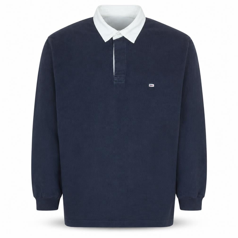 Marks and Spencer Blue Harbour Men's Blue Long Sleeve Polo M