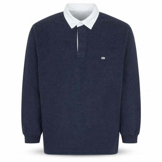 Marks and Spencer Blue Harbour Men's Blue Long Sleeve Polo M
