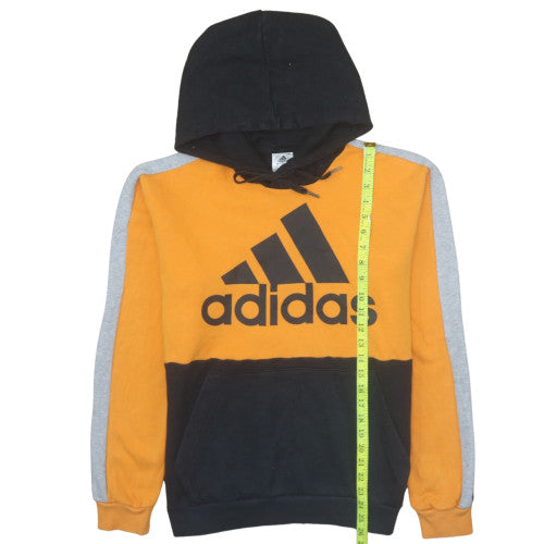 Adidas Mens Multicoloured Pullover Hoodie Size S Fleece Logo