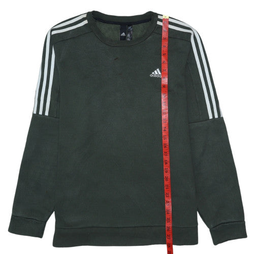 Adidas Men's Green Crew Neck Pullover Sweatshirt Size L