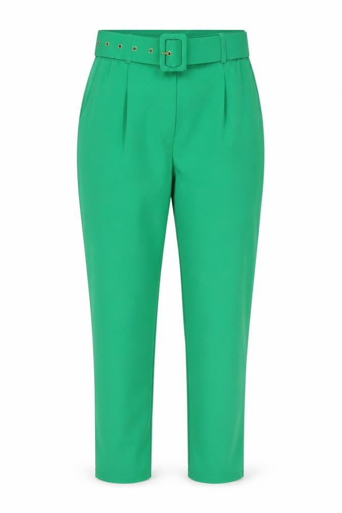 Marks and Spencer Women’s Green Paperbag Trousers XL High Waist