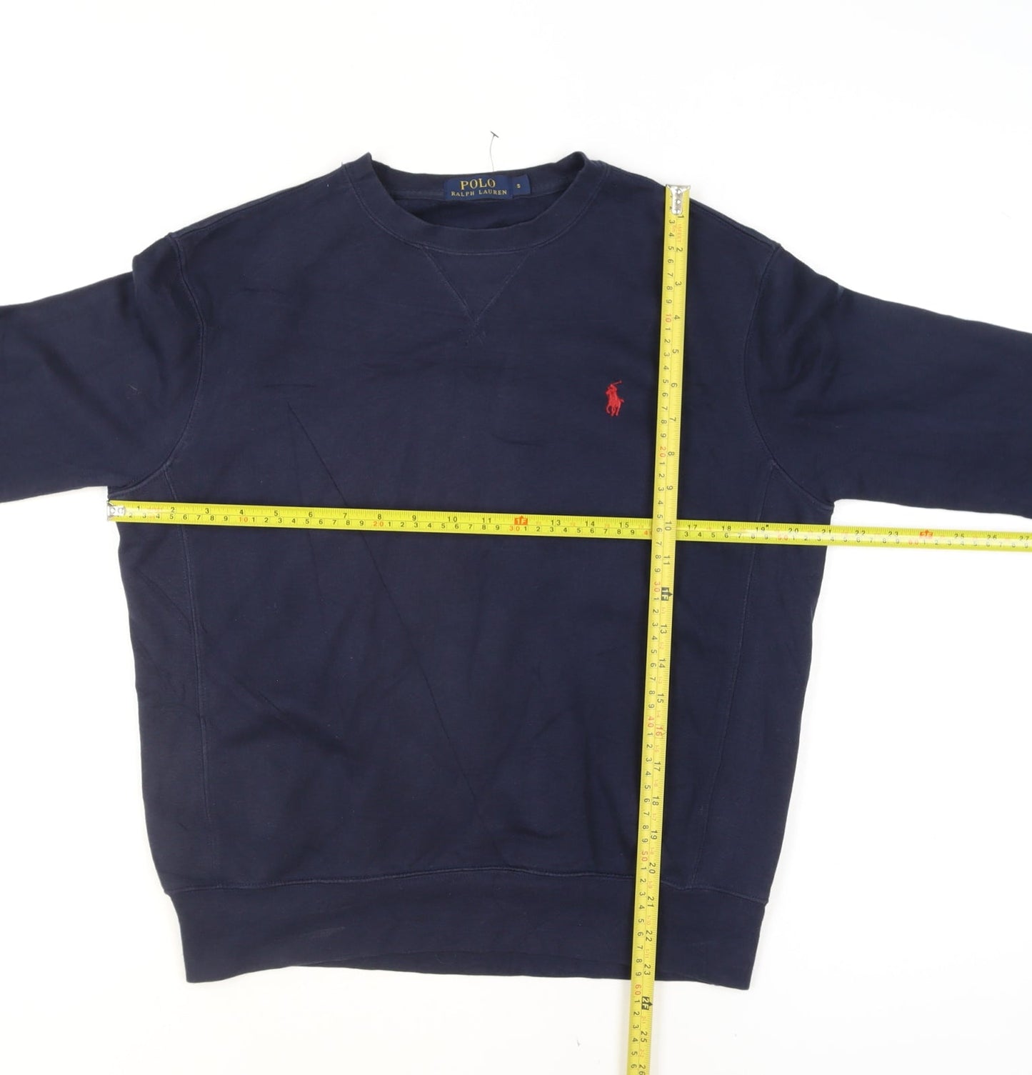 Ralph Lauren Men's Blue Crew Neck Pullover Sweatshirt Size S