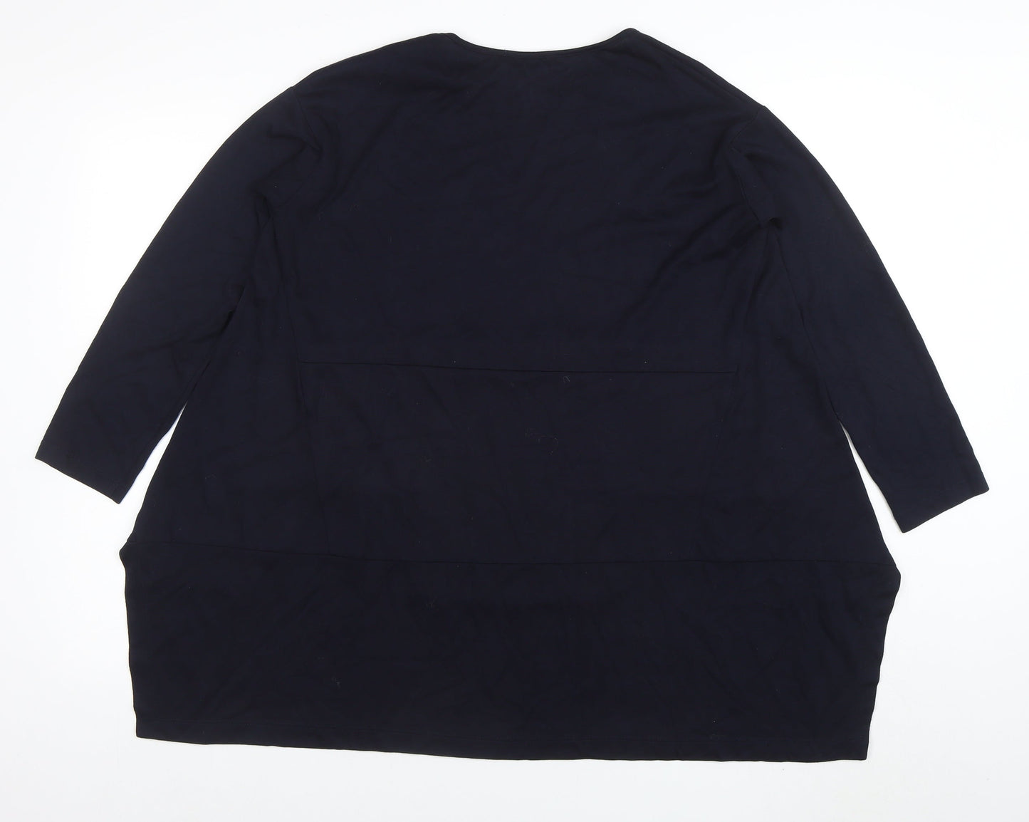 I.NCOO Women Blue Colourblock Tunic Top Size 10 Cotton Blend