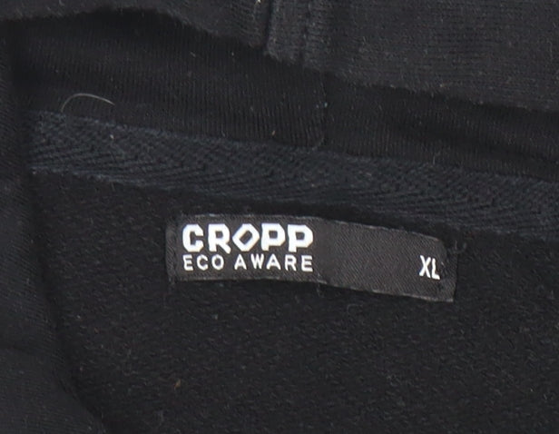 Cropp Eco Aware Women's Black XL Pullover Hoodie Cotton Blend