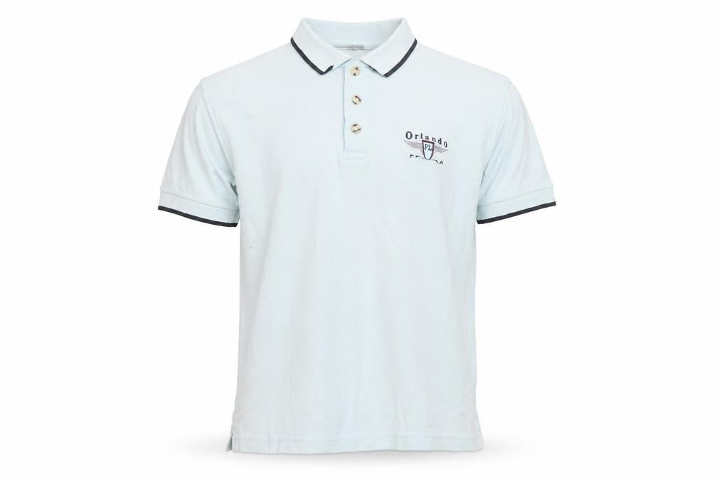 Pacific Blue Men's Light Blue Orlando FL Embroidered Polo Shirt Size S