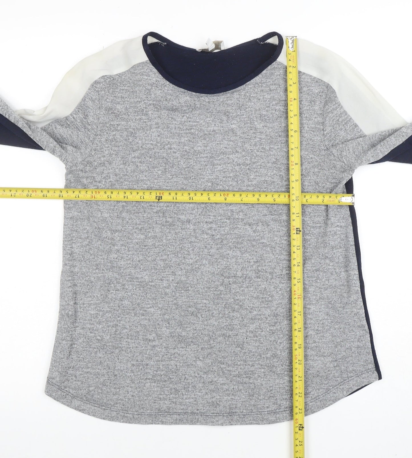 Apricot Womens Multicoloured Long Sleeve Colourblock Jersey T-Shirt Size S