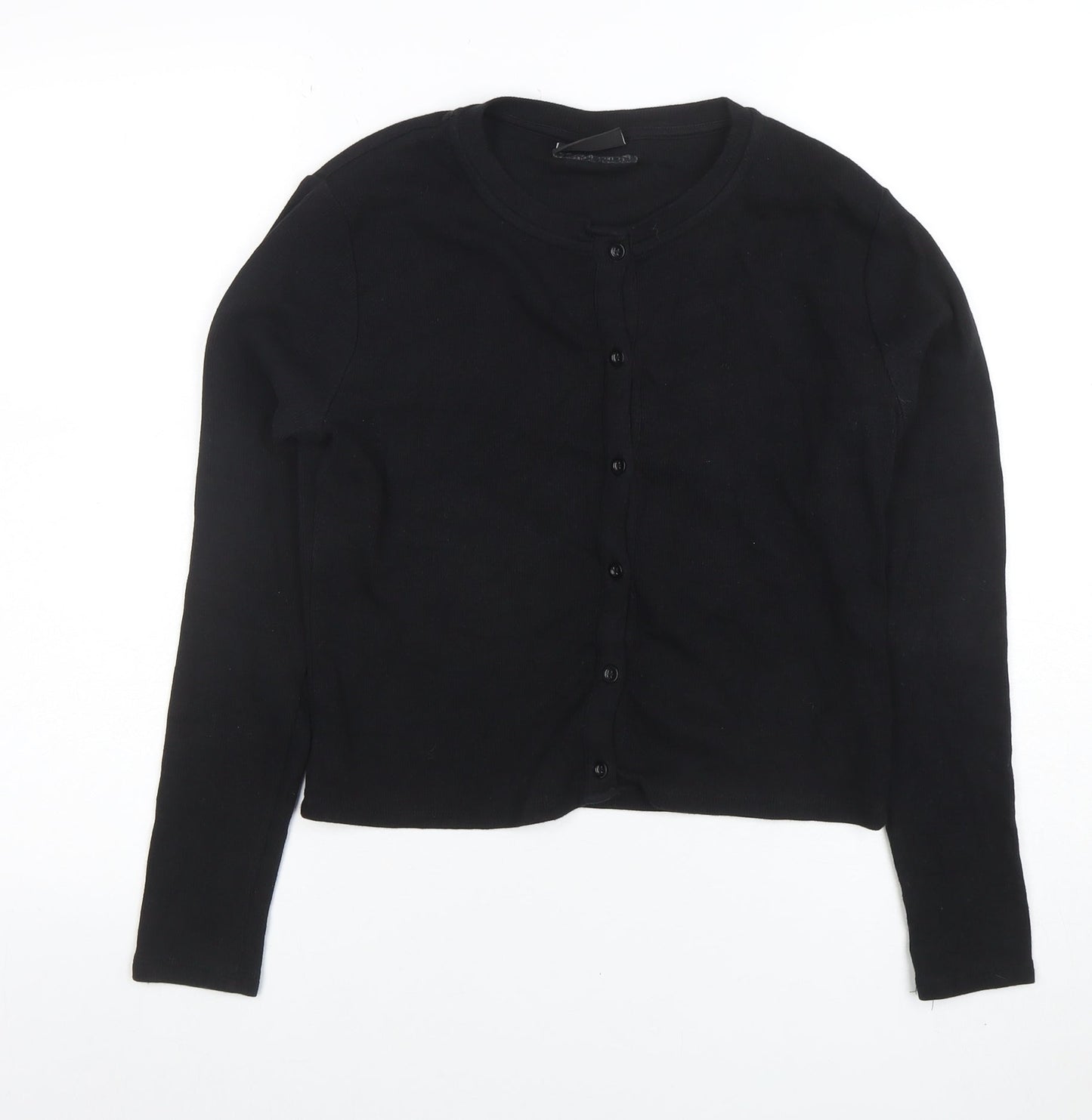 Closure LDN Women's Black Size 12 Button-Up Long Sleeve Top