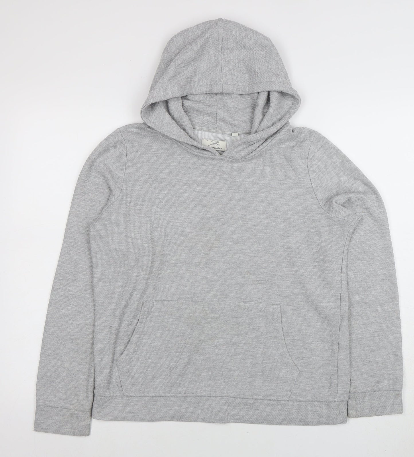 FatFace Women Grey Marl Pullover Hoodie UK 10 Cotton Blend