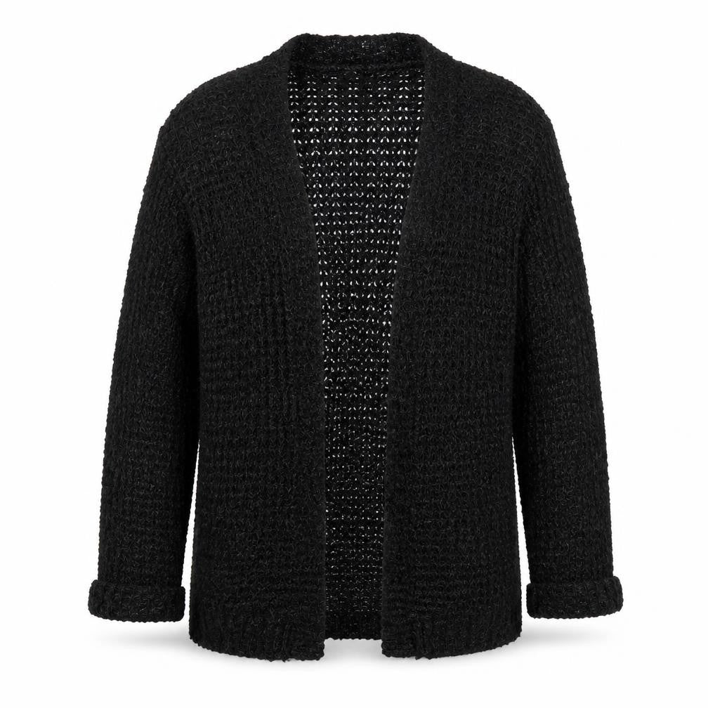 Pins and Needles Womens Black XS Open-Knit Long Sleeve Cardigan
