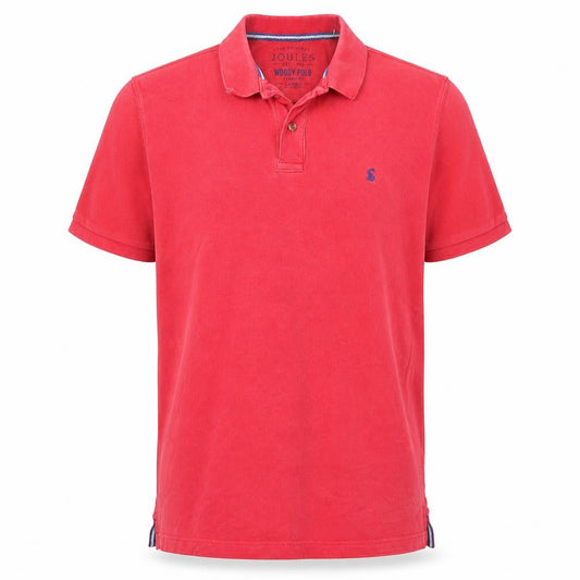 Joules Men's Red Woody Classic Fit Polo Shirt Size L
