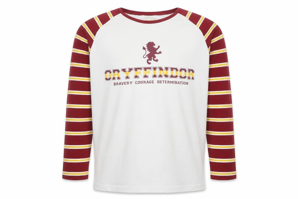Marks and Spencer Boys White Gryffindor Long Sleeve Cotton T-Shirt 13-14 Years