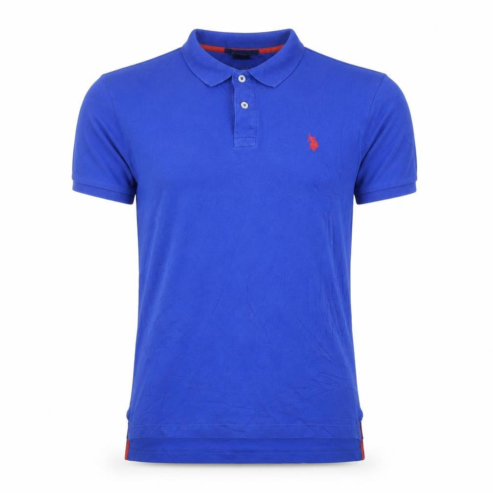 U.S. Polo Assn. Men's Blue Cotton Short Sleeve Polo Shirt Size S