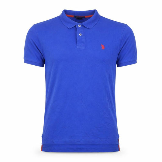 U.S. Polo Assn. Men's Blue Cotton Short Sleeve Polo Shirt Size S