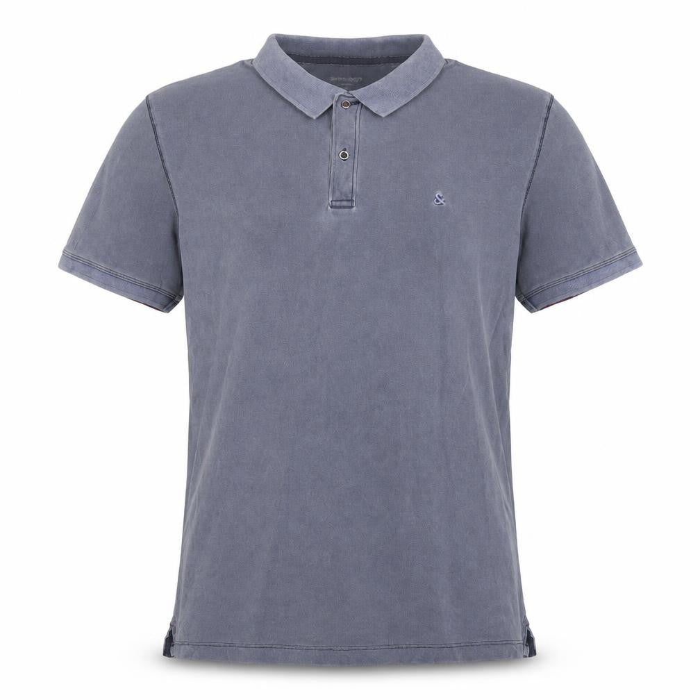 Jack & Jones Mens Blue 2XL Cotton Polo Shirt
