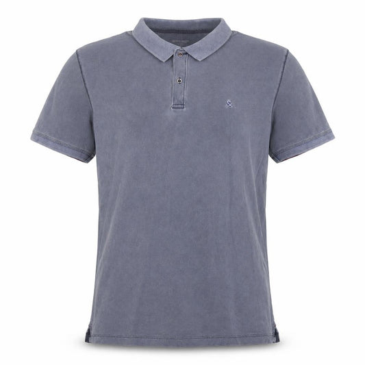 Jack & Jones Mens Blue 2XL Cotton Polo Shirt