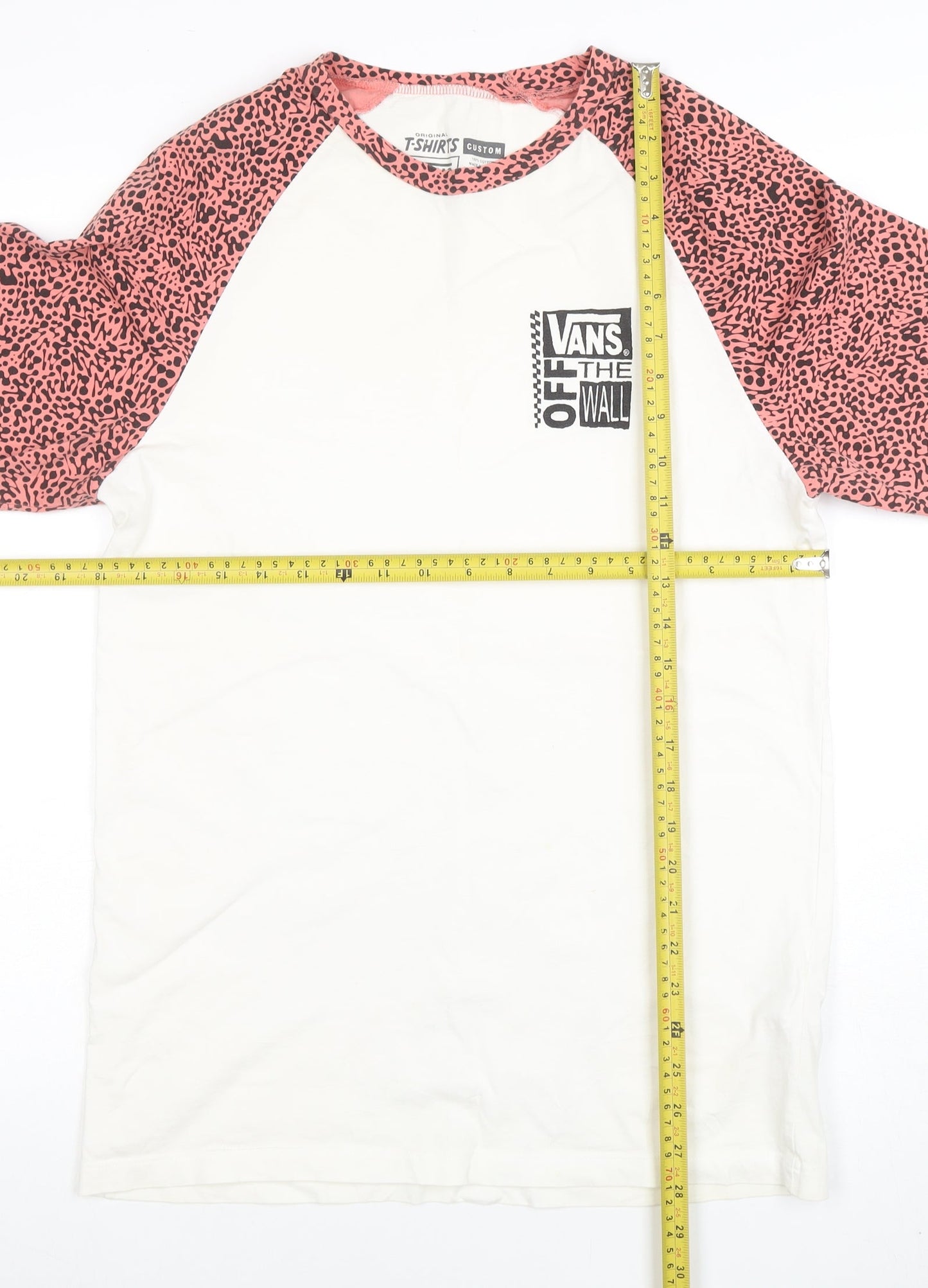 Vans Womens Multicoloured Raglan Sleeve T-Shirt Medium