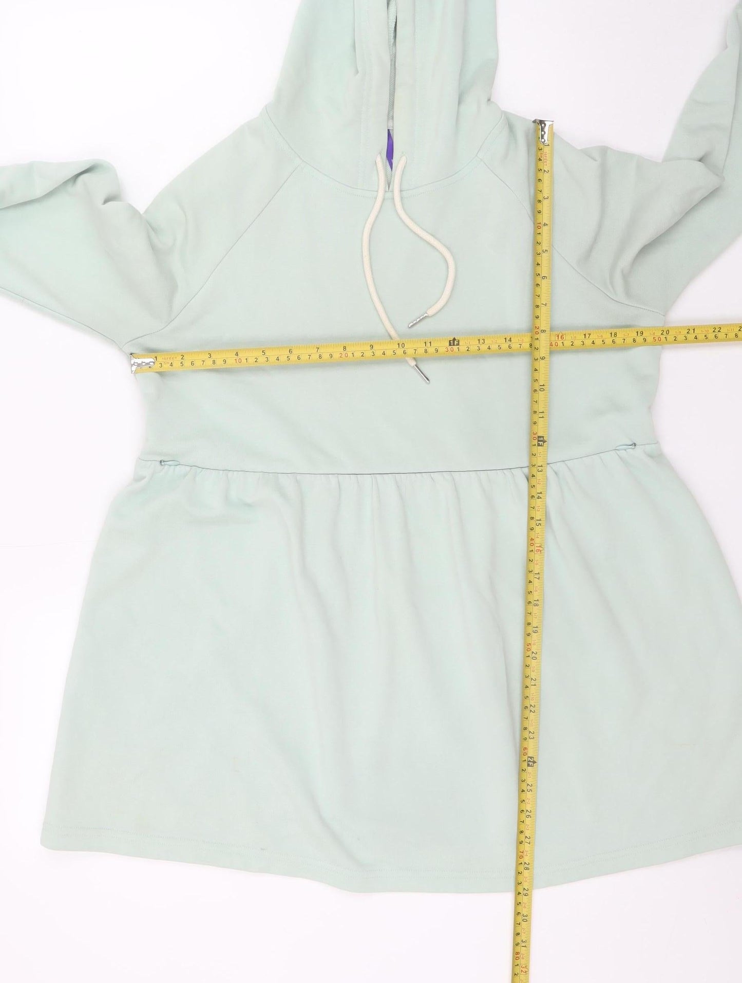 Seraphine Women Mint Green Maternity Pullover Hoodie Size M Cotton Blend